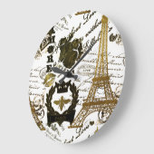 Grande Horloge Ronde Paris : La Tour Eiffel (Angle)