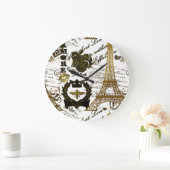 Grande Horloge Ronde Paris : La Tour Eiffel (Maison)