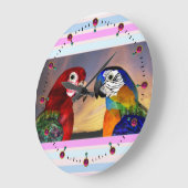 GRANDE HORLOGE RONDE PARROIS HYPER / ARA ROUGE ET BLEU (Angle)