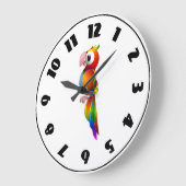 Grande Horloge Ronde Parrot Clock (Angle)