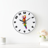 Grande Horloge Ronde Parrot Clock (Maison)