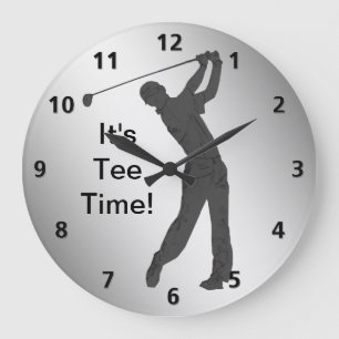 Grande Horloge Ronde Partouzeur de golf personnalisable