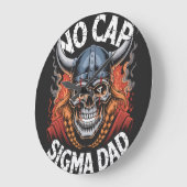 Grande Horloge Ronde Pas de casquette Sigma Papa Tenue de Viking pour p (Angle)