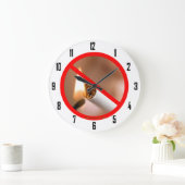 GRANDE HORLOGE RONDE PAS DE FUMEUR (Maison)