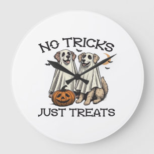 Grande Horloge Ronde Pas de tours, juste des friandises pour chien T-sh