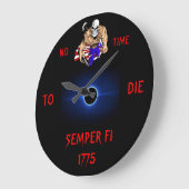 GRANDE HORLOGE RONDE PAS LE TEMPS DE MOURIR (Angle)