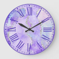 Pastel Purple & Blanc Faux Parties scintillant Arg