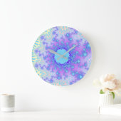 Grande Horloge Ronde Pastel Sky Sunburst (Maison)