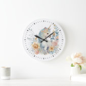 Grande Horloge Ronde Pastel Unicorn (Maison)