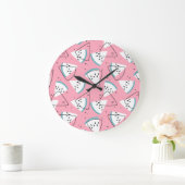 Grande Horloge Ronde Pastèque colorée (Maison)
