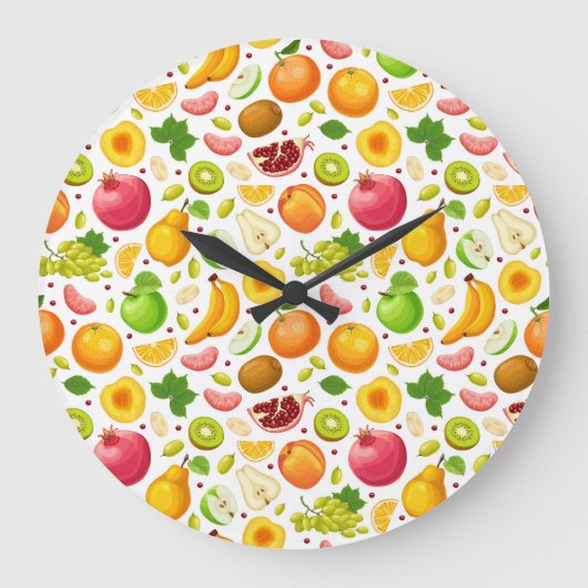 Grande Horloge Ronde Patch de fruits (Recto)