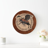Grande Horloge Ronde Patch Flying Moose Aviation (Maison)