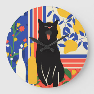 Grande Horloge Ronde Pâtes et Motifs