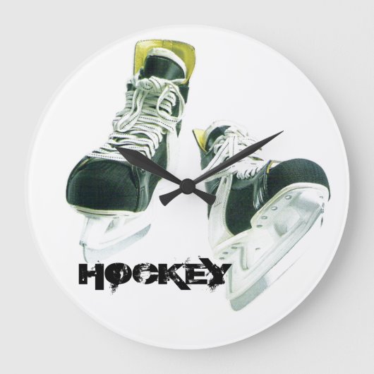 Grande Horloge Ronde Patins de hockey (Recto)
