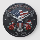 Grande Horloge Ronde Patriotic Eagle United States (Recto)