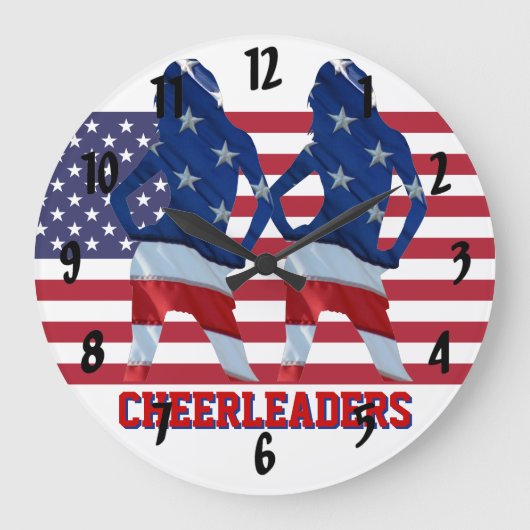 Grande Horloge Ronde Patriotique American Cheelreader (Recto)