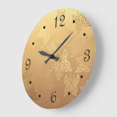 Grande Horloge Ronde Patteries Gold Numbers (Angle)