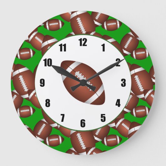 Grande Horloge Ronde Pattern de football (Recto)