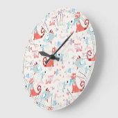 Grande Horloge Ronde Patters de Beautiful (Angle)