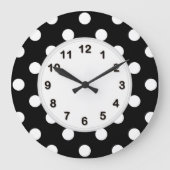 Grande Horloge Ronde Patters de Black White Large (Recto)
