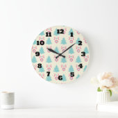 Grande Horloge Ronde Patters de Christmas (Maison)