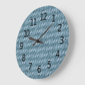 Grande Horloge Ronde Patters de l'Abstract | Wall Clock (Angle)