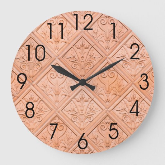 Grande Horloge Ronde Patters de Terracotta (Recto)