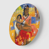 Grande Horloge Ronde Paul Gauguin - Quand Vous Marierez-Vous ? (Angle)