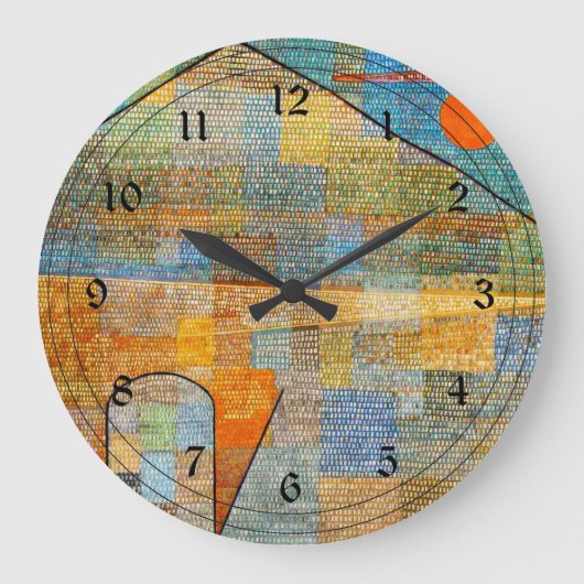 Grande Horloge Ronde Paul Klee art : Ad Parnassus (Recto)