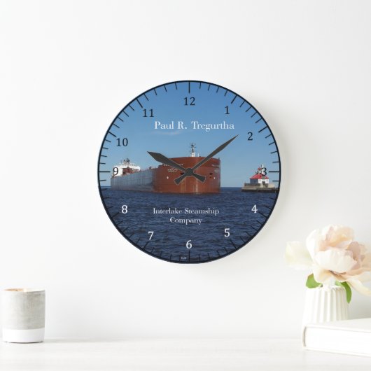 Grande Horloge Ronde Paul R Tregurtha 10.75" wall clock (Maison)