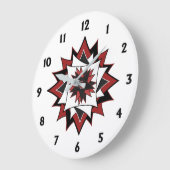 Grande Horloge Ronde Pays étoile blanche (Angle)