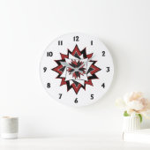 Grande Horloge Ronde Pays étoile blanche (Maison)