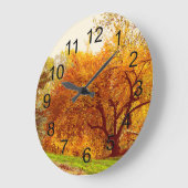 Grande Horloge Ronde Paysage d'automne Photo de Central Park (Angle)