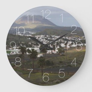 Grande Horloge Ronde Paysage de Lanzarote