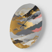 Grande Horloge Ronde Paysage japonais (Angle)