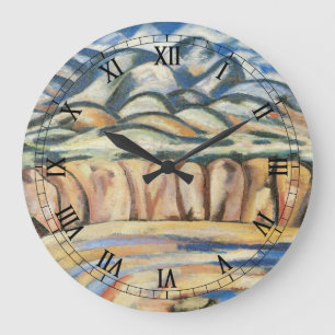 Grande Horloge Ronde Paysage, Nouveau-Mexique par Marsden Hartley, Beau