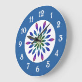 Grande Horloge Ronde Peacock Petals (Angle)