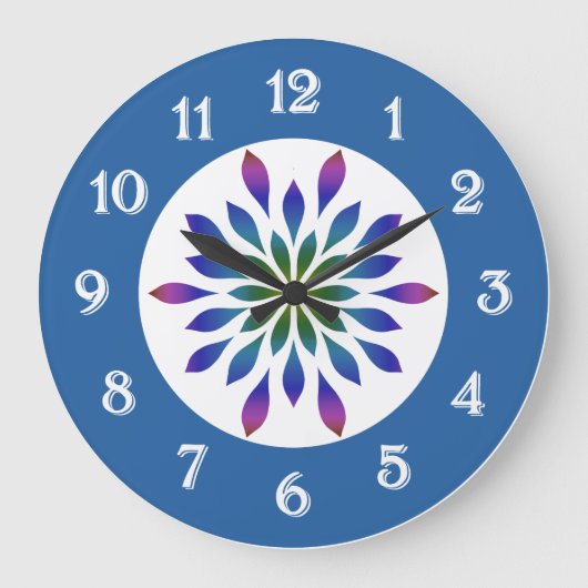 Grande Horloge Ronde Peacock Petals (Recto)