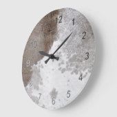 Grande Horloge Ronde Peau de vache (Angle)
