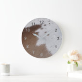 Grande Horloge Ronde Peau de vache (Maison)
