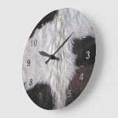 Grande Horloge Ronde Peau de vache (Angle)