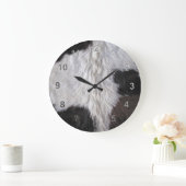 Grande Horloge Ronde Peau de vache (Maison)