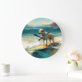 Grande Horloge Ronde Peinture Anatolie Shepherd Beach Surf (Maison)