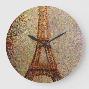 Grande Horloge Ronde Peinture de Georges Seurat : La Tour Eiffel (1889)