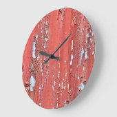 GRANDE HORLOGE RONDE PEINTURE DE PEELING (Angle)