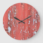 GRANDE HORLOGE RONDE PEINTURE DE PEELING (Recto)