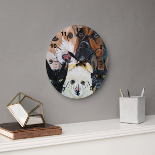 Grande Horloge Ronde Peinture de selfie de compagnie par Alfred Fox