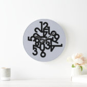 Grande Horloge Ronde Pêle-mêle de nombre (Maison)