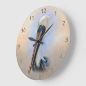 Grande Horloge Ronde Pélican Brown (Angle)