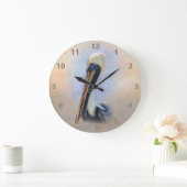 Grande Horloge Ronde Pélican Brown (Maison)